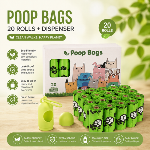 Dog Poop Bags – Eco-Friendly Pet Waste Bags