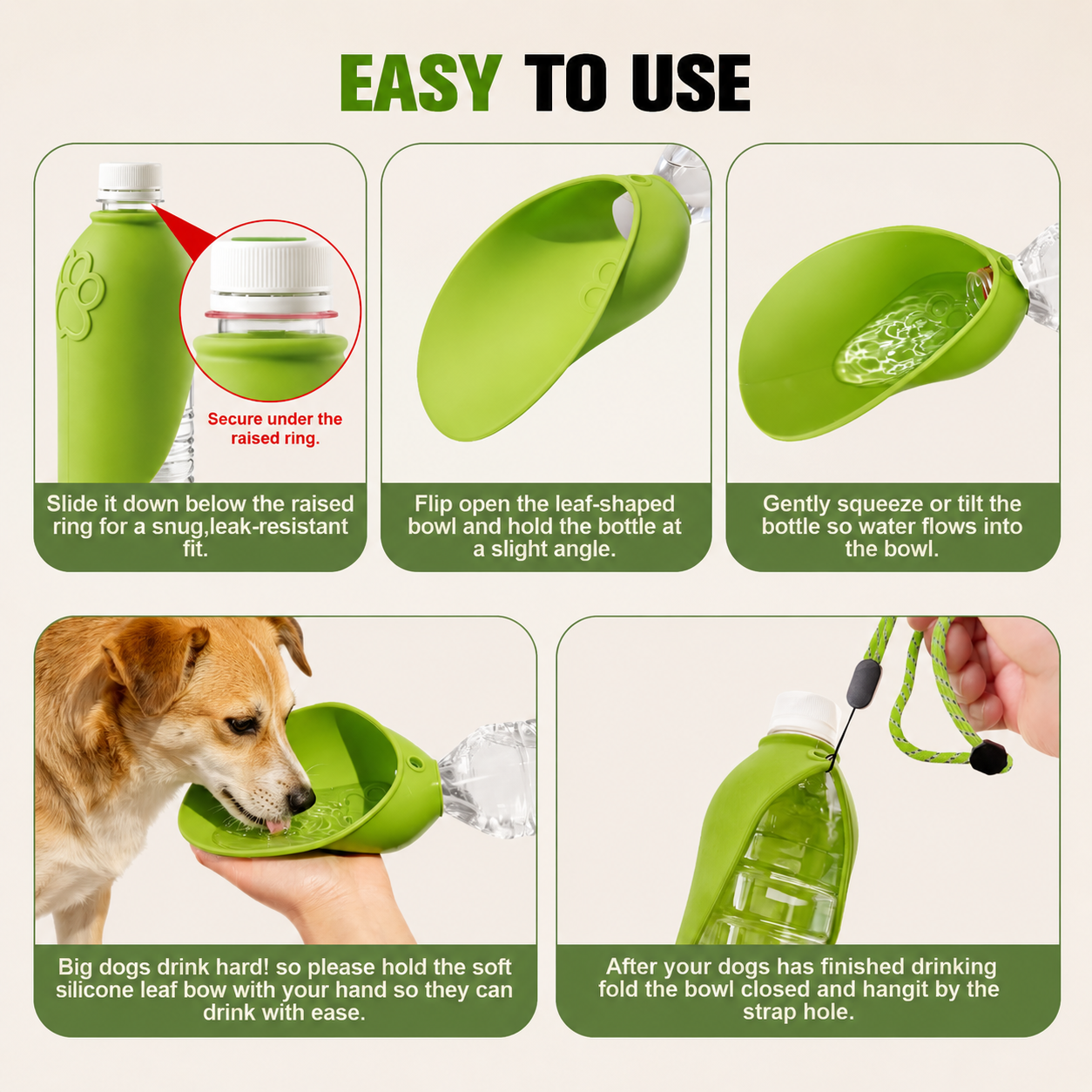 Slip-On Dog Water Bowl