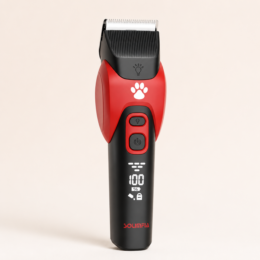 Pet Hair Clippers – Cordless Ceramic Blade Trimmer with 6 Guide Combs for Dogs & Cats