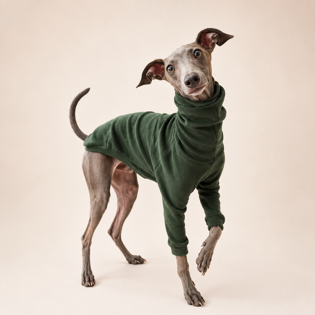 Classic High-Neck Dog Sweater – Soft Cotton