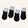 Dog Cotton Socks – Patterned Non-Slip Foot Cover (2 Pairs)