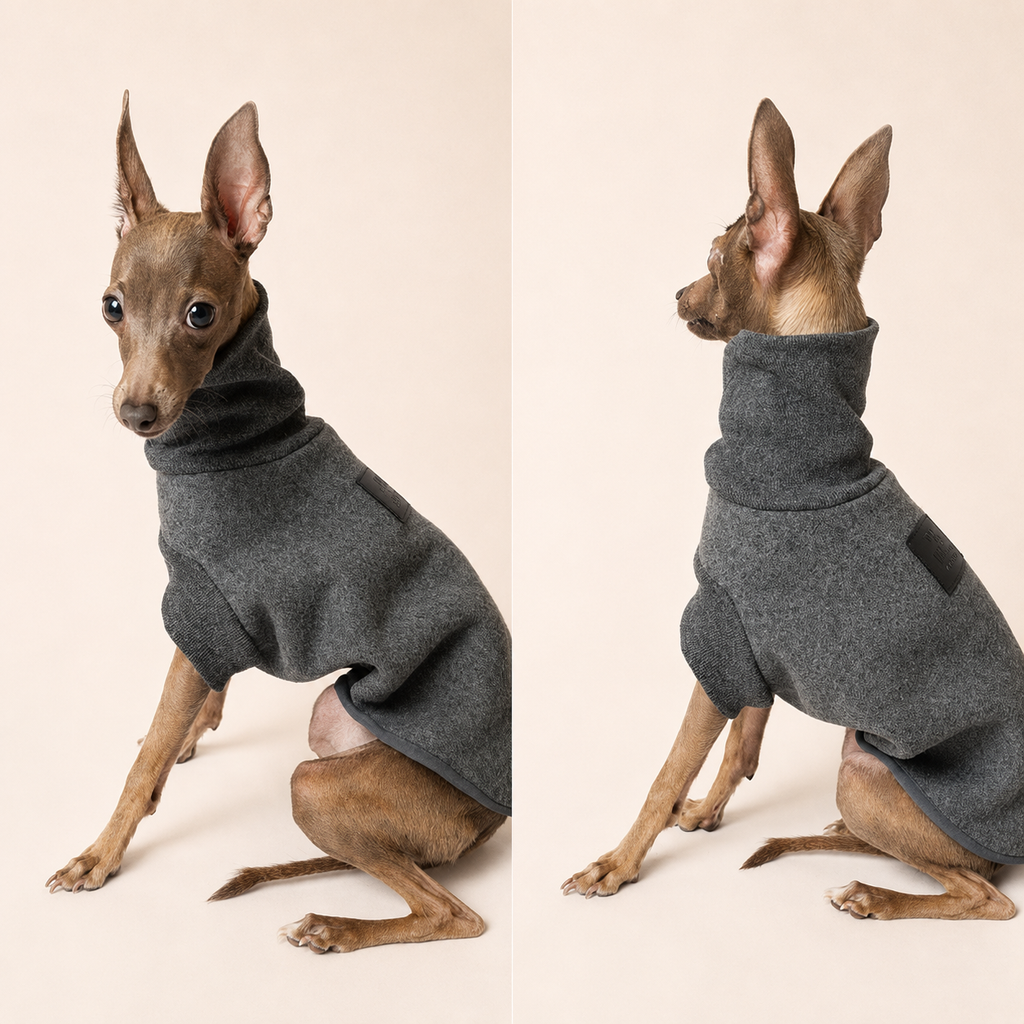 Fleece Dog Coat – Warm Winter Jacket for Small & Slim Breeds