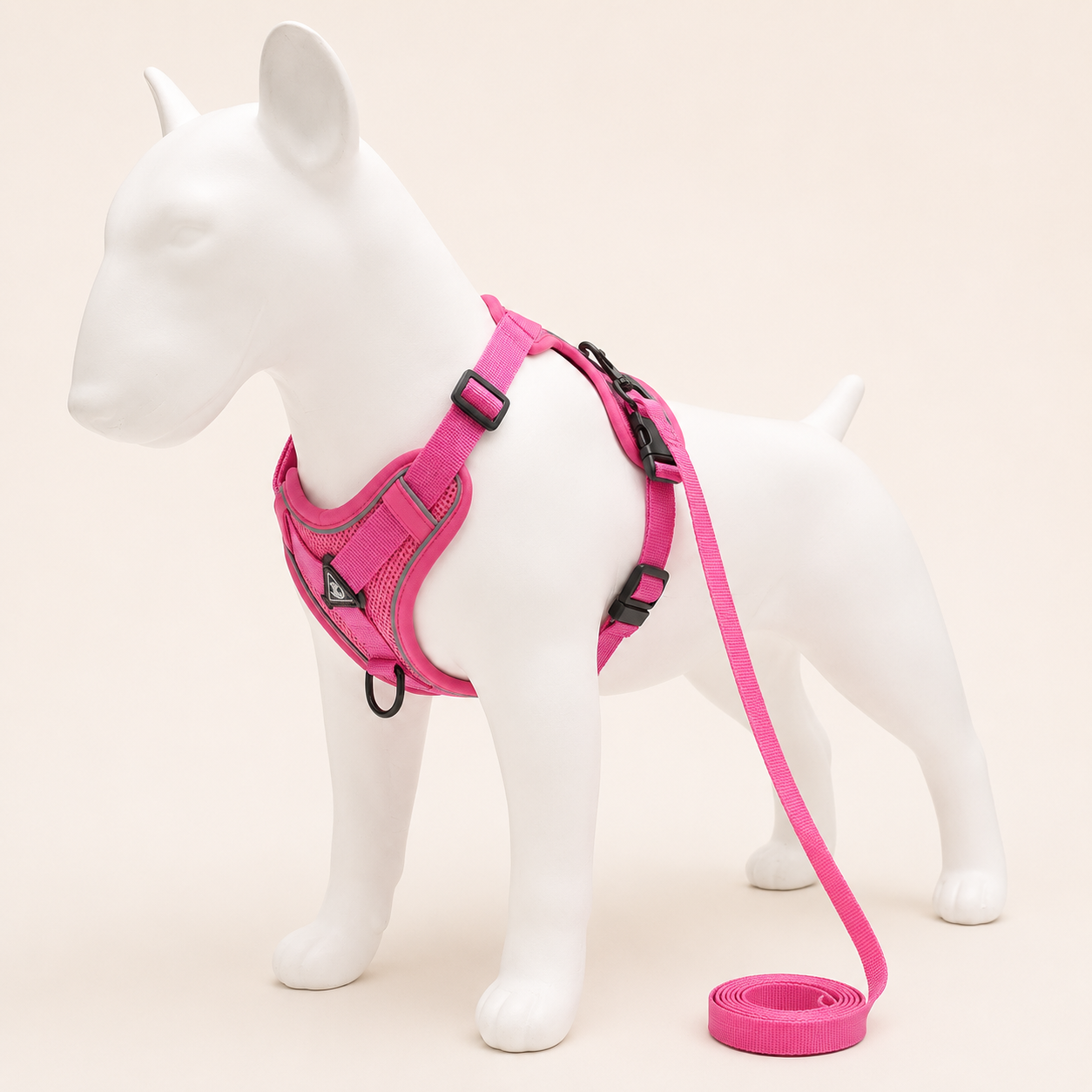 Reflective Dog Harness – Adjustable Nylon Vest for Small to XL Dogs