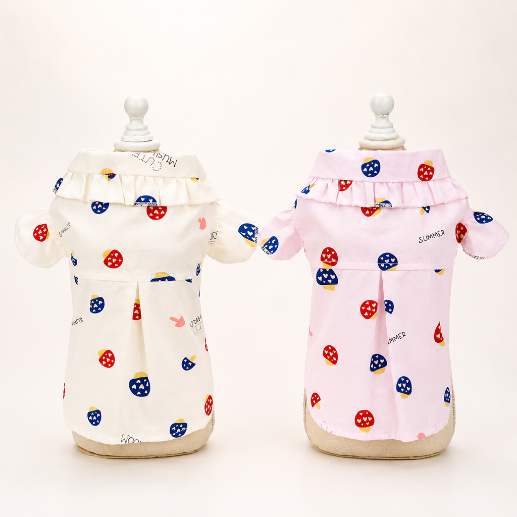 Lightweight Cotton Pet Shirt for Dogs & Cats – Spring & Summer