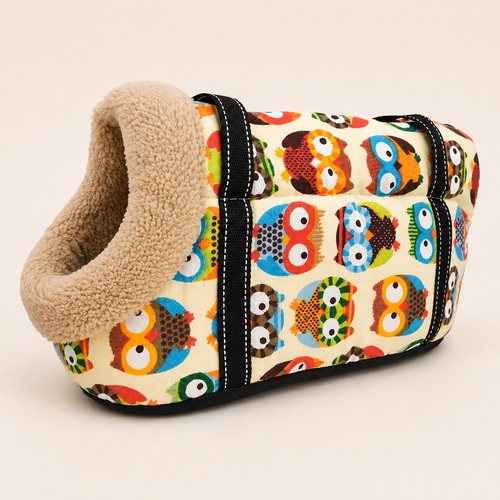 Canvas Pet Carrier Bag – Breathable Shoulder Bag for Cats & Dogs