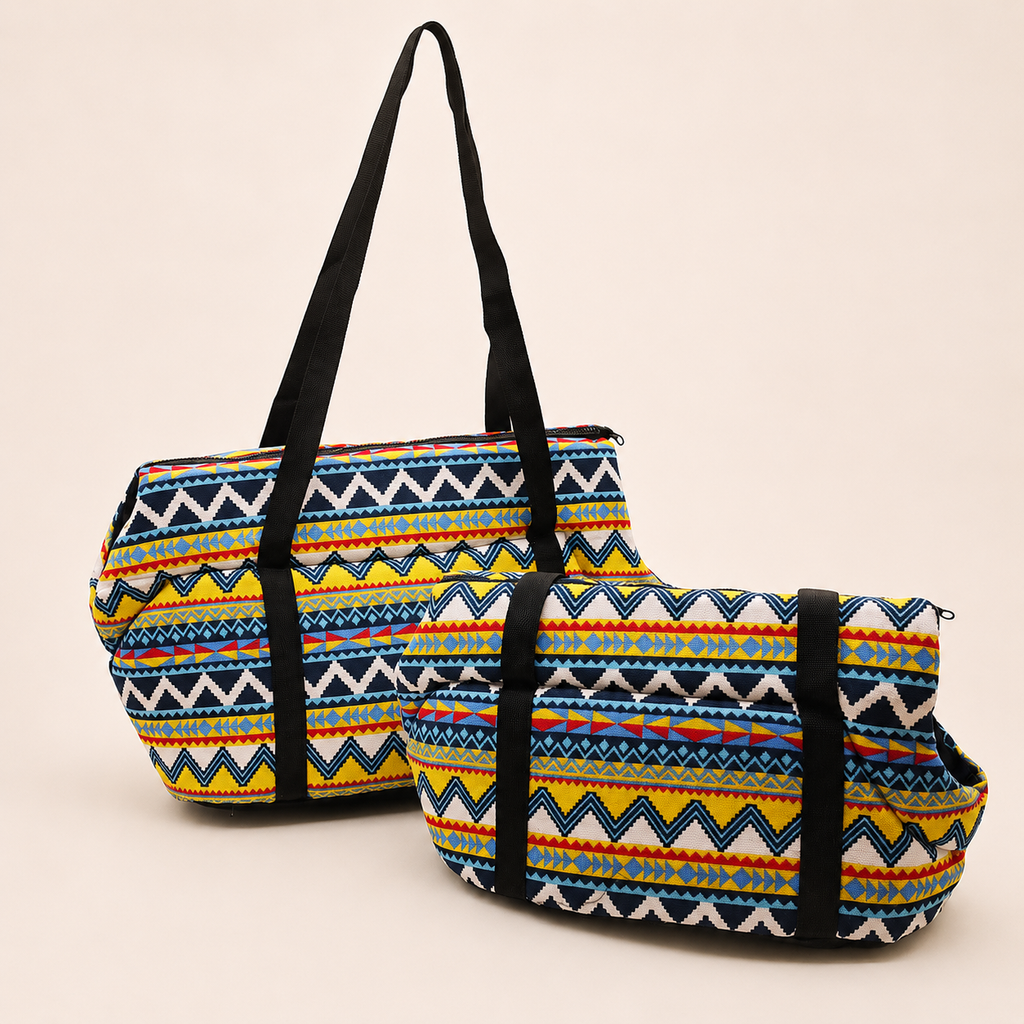 Canvas Pet Carrier Bag – Breathable Shoulder Bag for Cats & Dogs