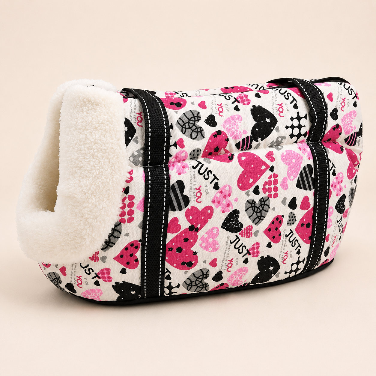 Canvas Pet Carrier Bag – Breathable Shoulder Bag for Cats & Dogs
