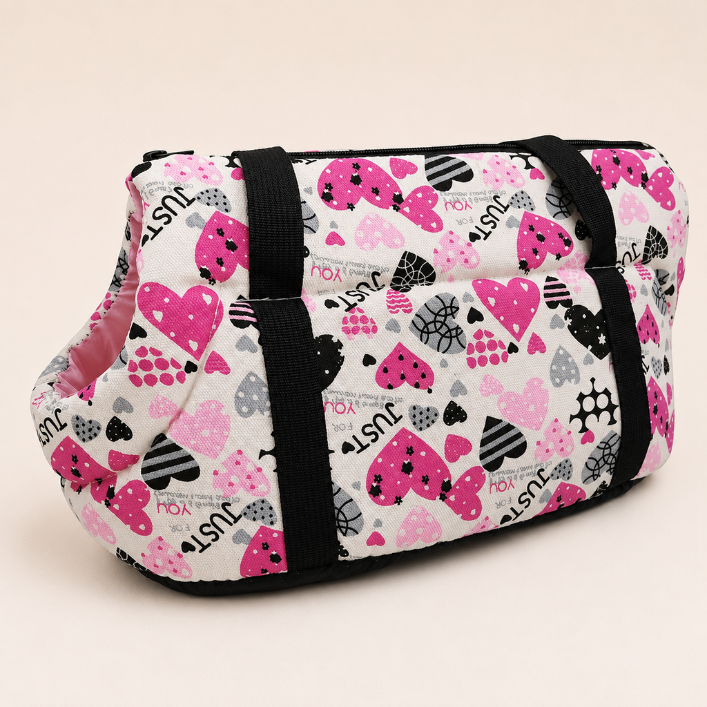 Canvas Pet Carrier Bag – Breathable Shoulder Bag for Cats & Dogs