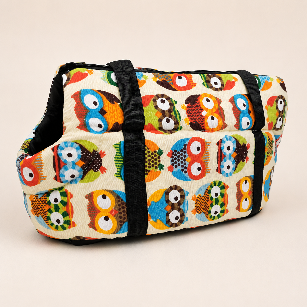 Canvas Pet Carrier Bag – Breathable Shoulder Bag for Cats & Dogs