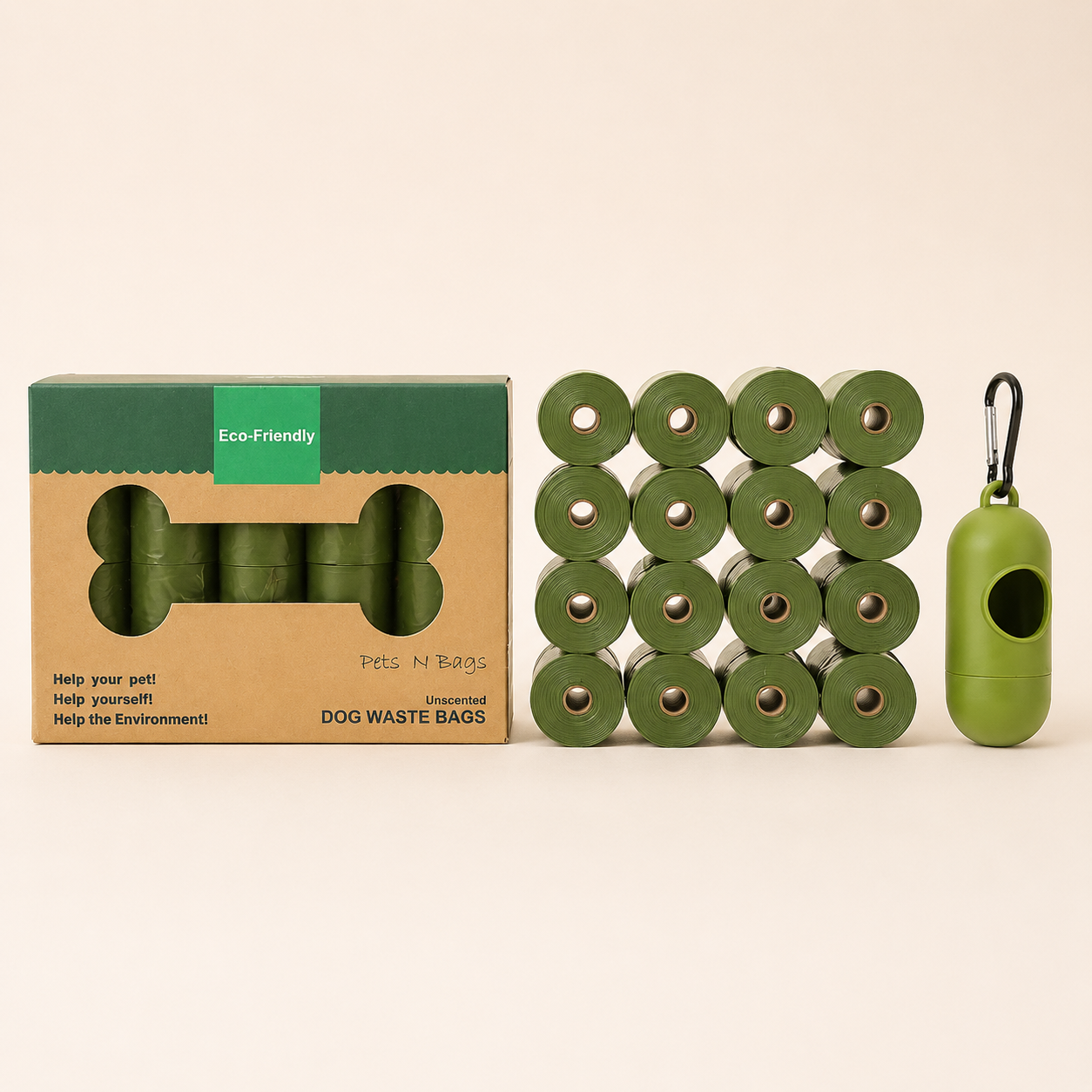 Biodegradable Dog Waste Bags – Thick, Leak-Proof Rolls
