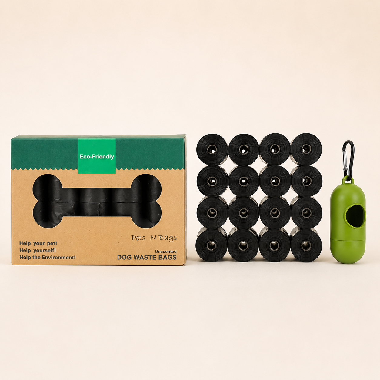 Biodegradable Dog Waste Bags – Thick, Leak-Proof Rolls