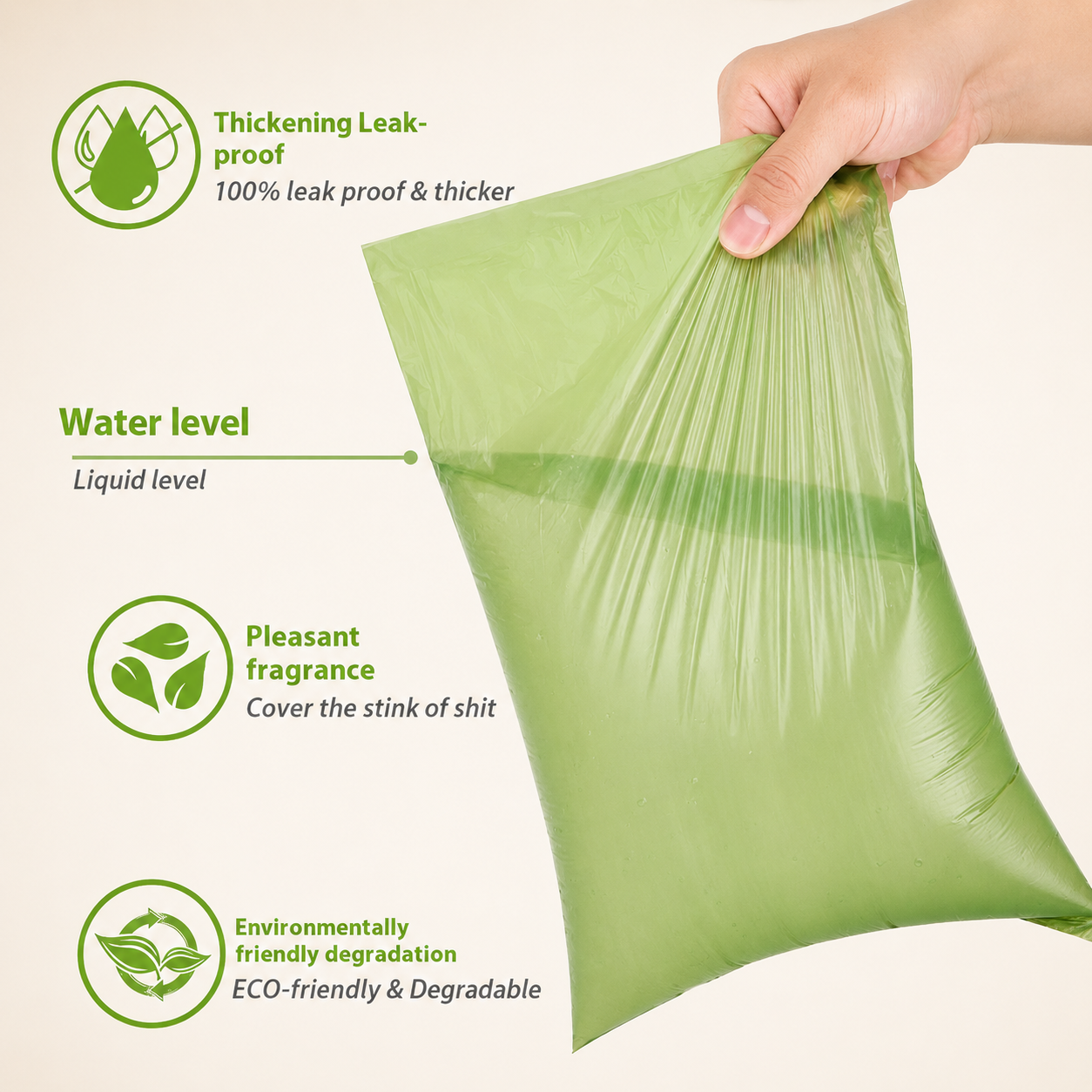 Biodegradable Dog Waste Bags – Thick, Leak-Proof Rolls