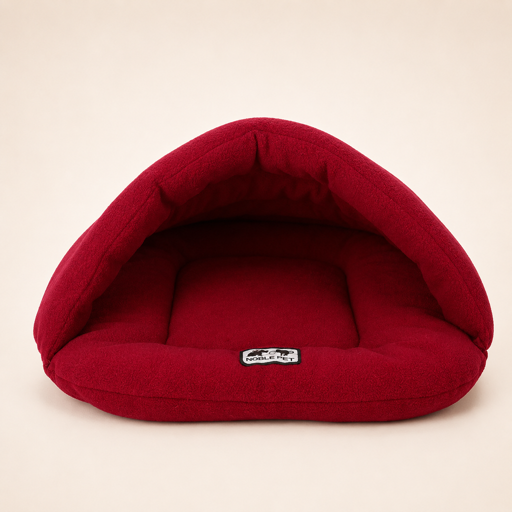 Cozy Cave Dog Bed | Covered Pet Bed for Cats & Small Dogs