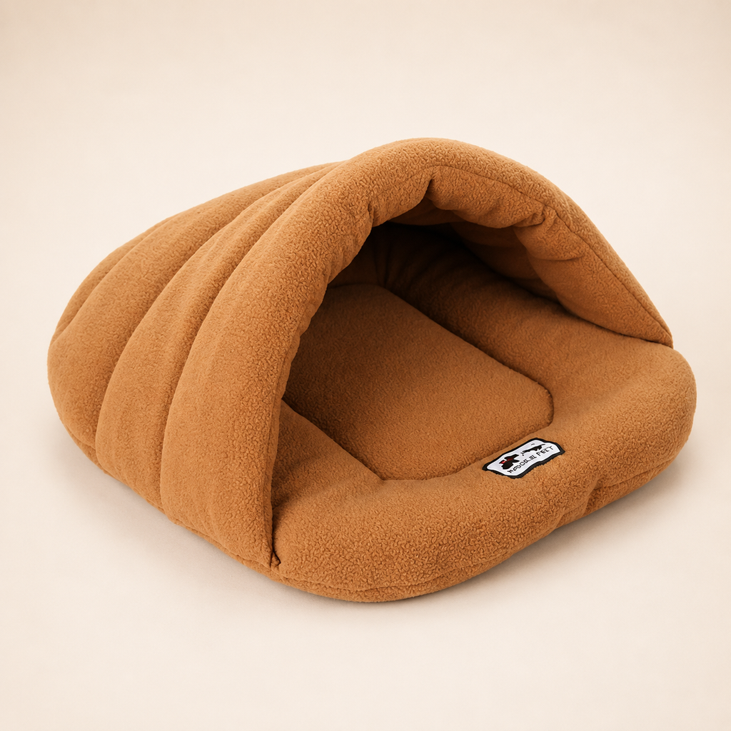 Cozy Cave Dog Bed | Covered Pet Bed for Cats & Small Dogs