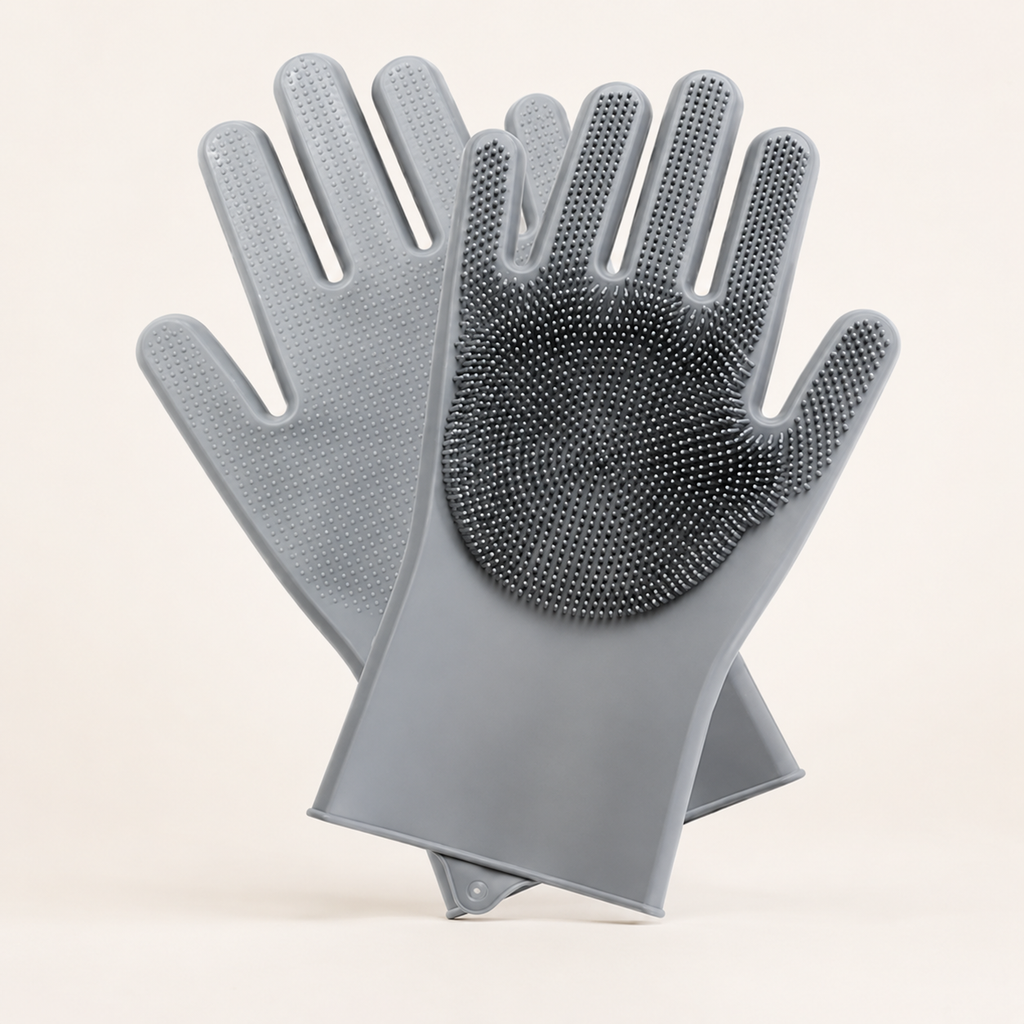 Pet Grooming Massage Glove | Silicone Bathing Mitt for Dogs & Cats