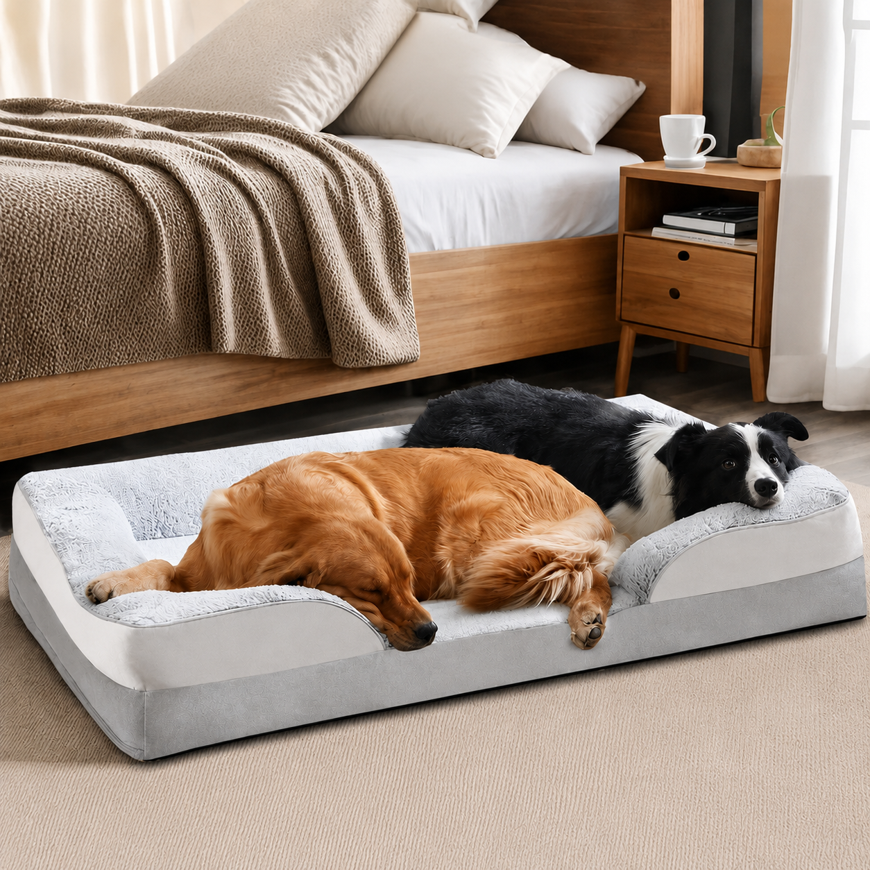 Orthopedic Memory Foam Dog Sofa Bed — Waterproof & Washable