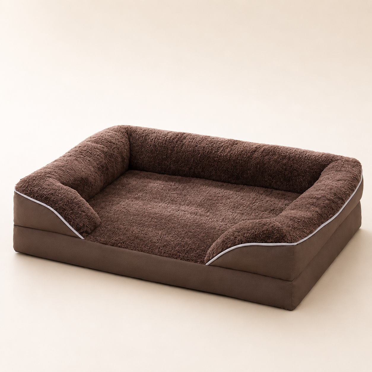 Modern Faux Leather Dog Couch — Waterproof & Non-Slip