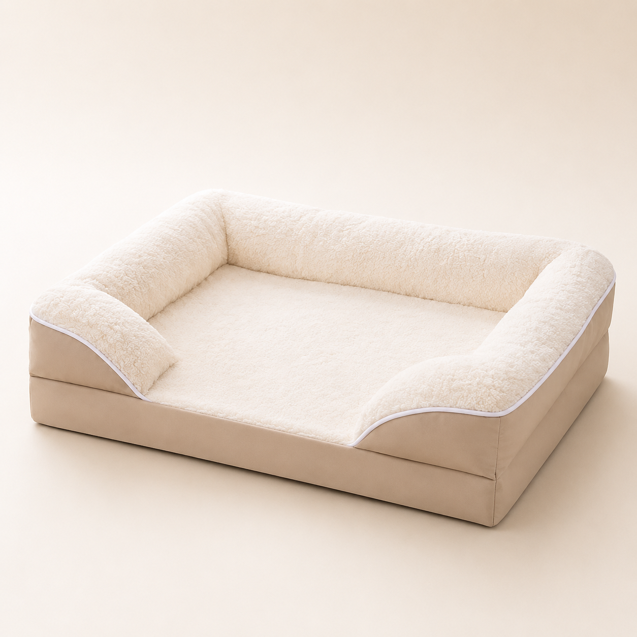 Modern Faux Leather Dog Couch — Waterproof & Non-Slip