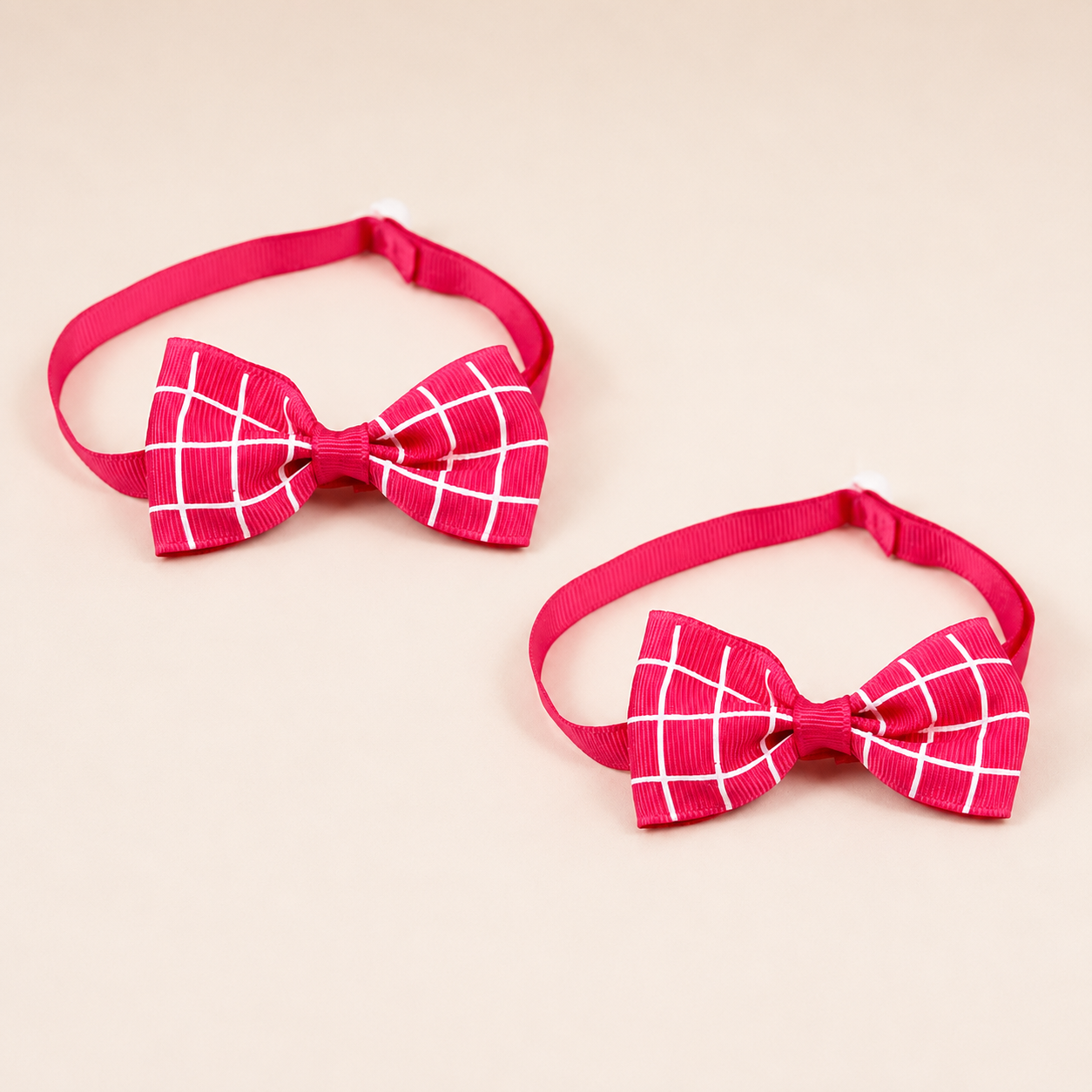 Plaid Bow Tie & Scarf Set for Cats and Dogs (1pc or 2pc)