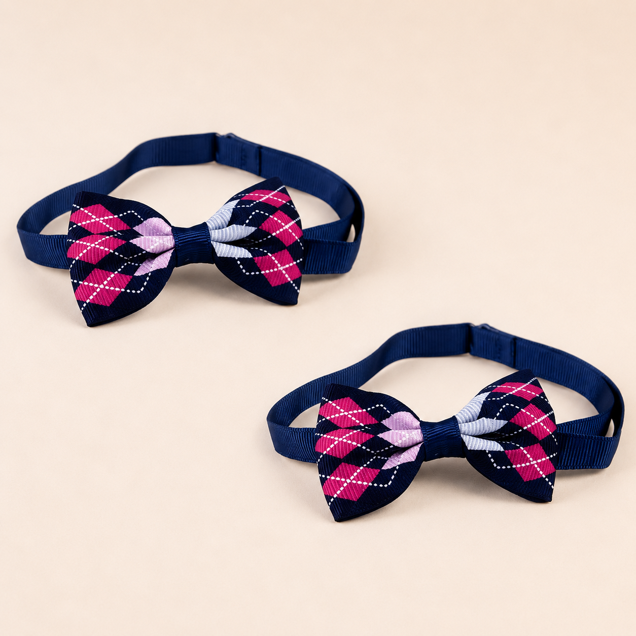 Plaid Bow Tie & Scarf Set for Cats and Dogs (1pc or 2pc)