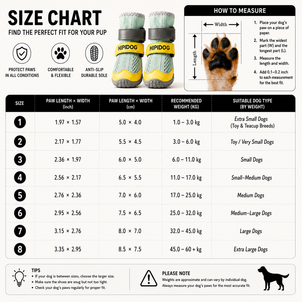 Dog Shoes for Hot Pavement | Breathable 4-Pack Boots with Reflective Straps