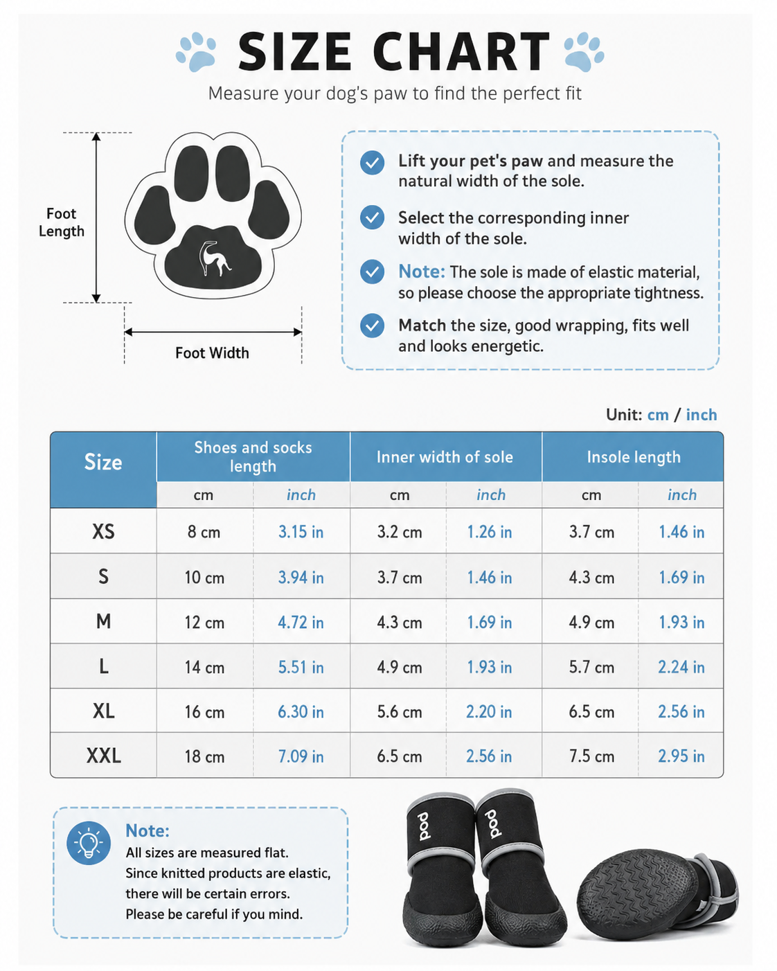 Waterproof Non-Slip Dog Boots