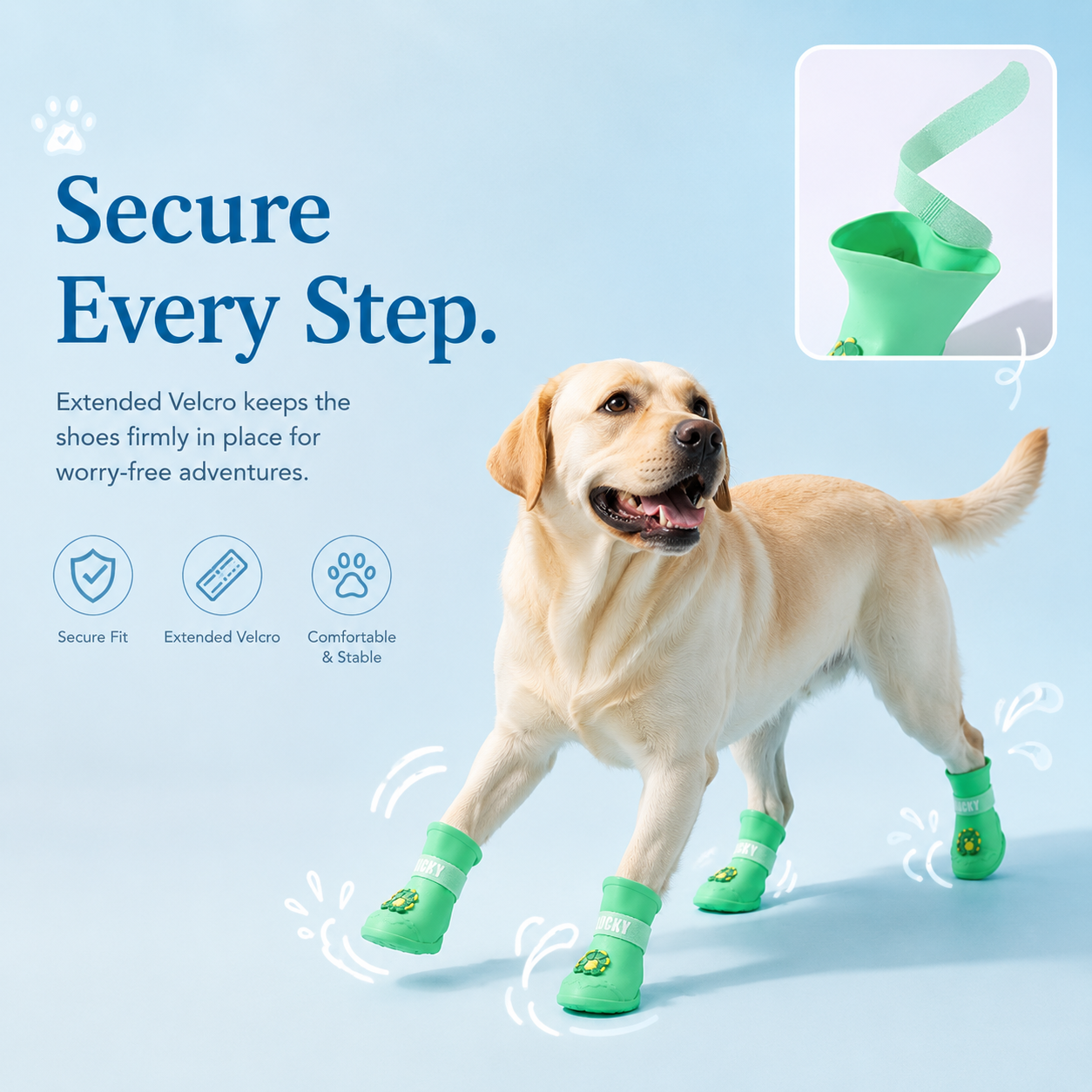 Waterproof Anti-Slip Silicone Rain Boots for Dogs