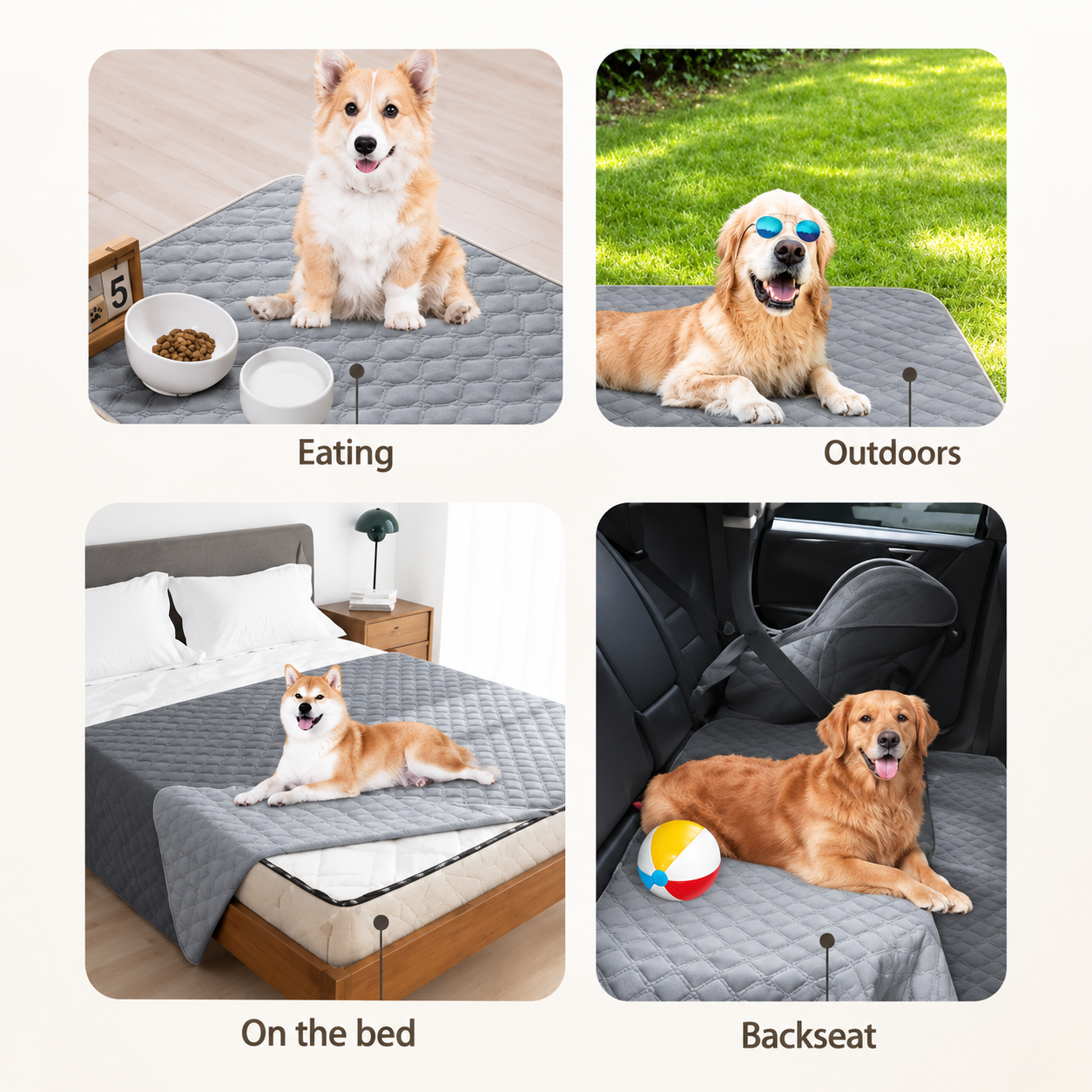 Waterproof Dog Couch Cover | Quilted Furniture Protector, 6 Sizes - Image 8