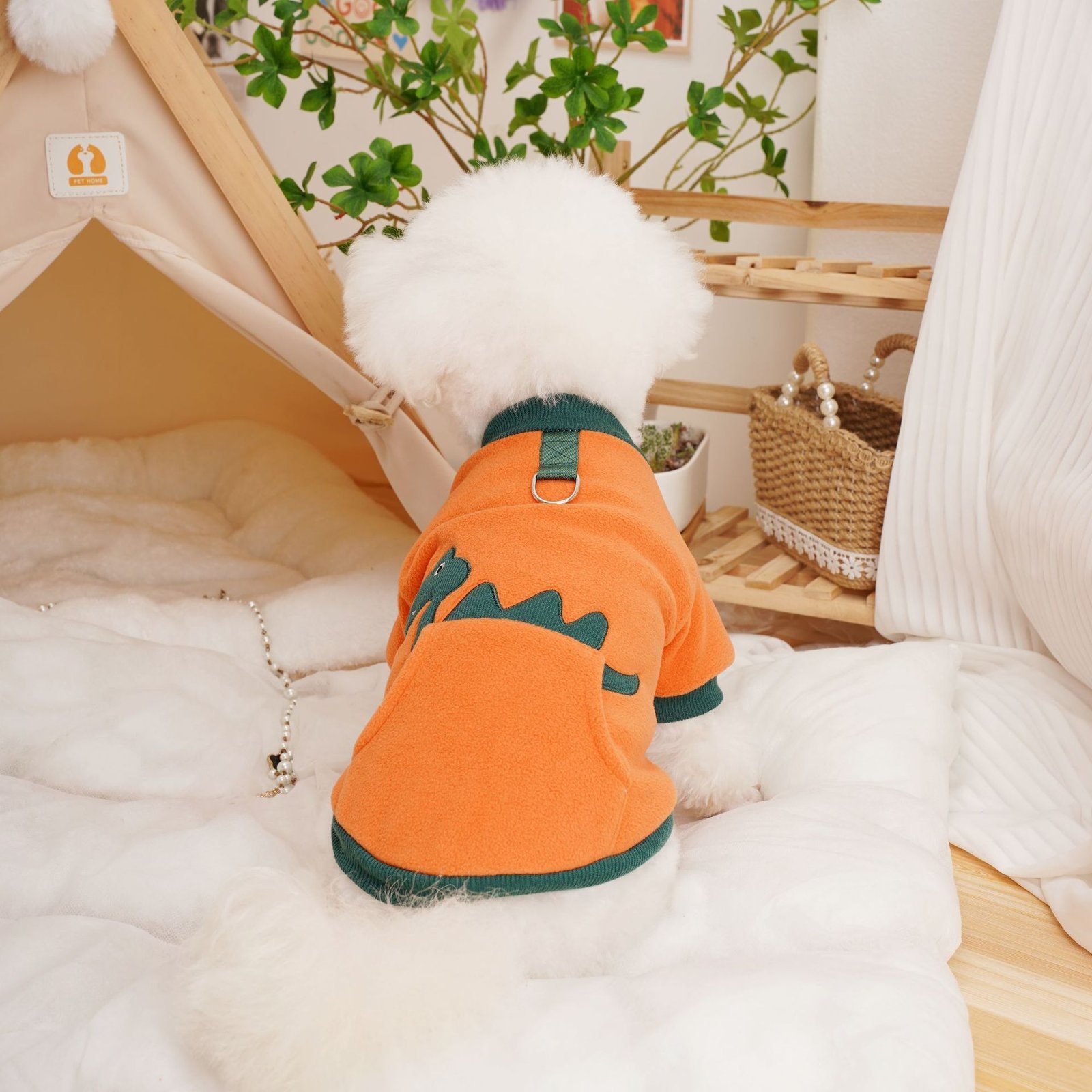 Dinosaur Dog Pullover Sweater with Cozy Pocket - Image 6