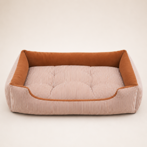 Dog Couch Bed – Cozy Corduroy Bolster Bed for Small to Medium Dogs