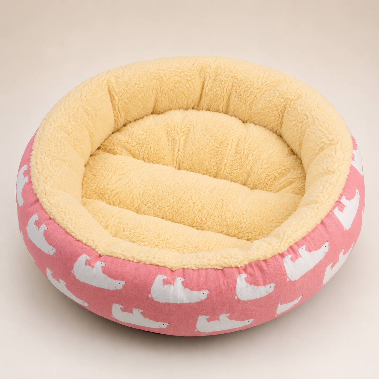 Round Pet Bed – Plush Nest in 21 Styles, One Size Fits Most - Image 3