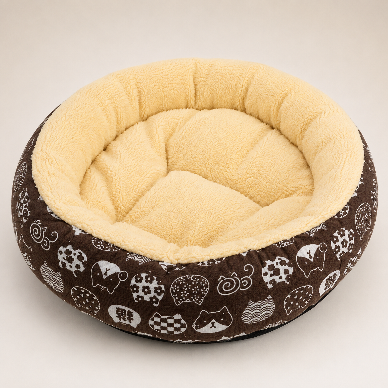 Round Pet Bed – Plush Nest in 21 Styles, One Size Fits Most - Image 9