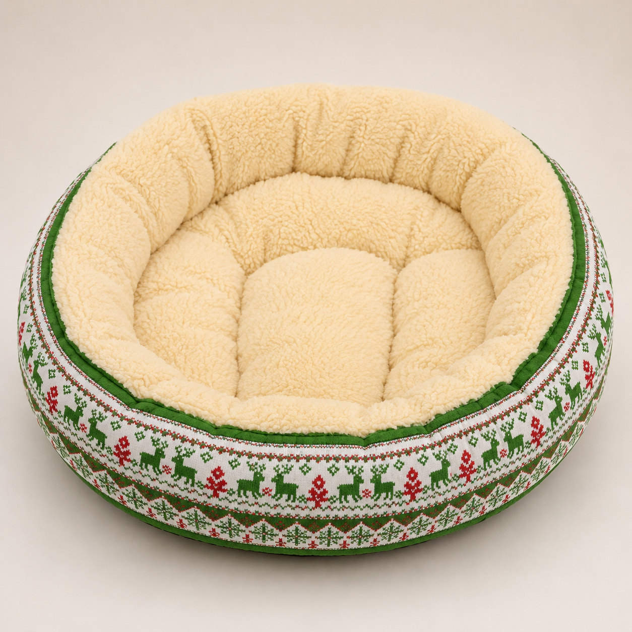 Round Pet Bed – Plush Nest in 21 Styles, One Size Fits Most - Image 14