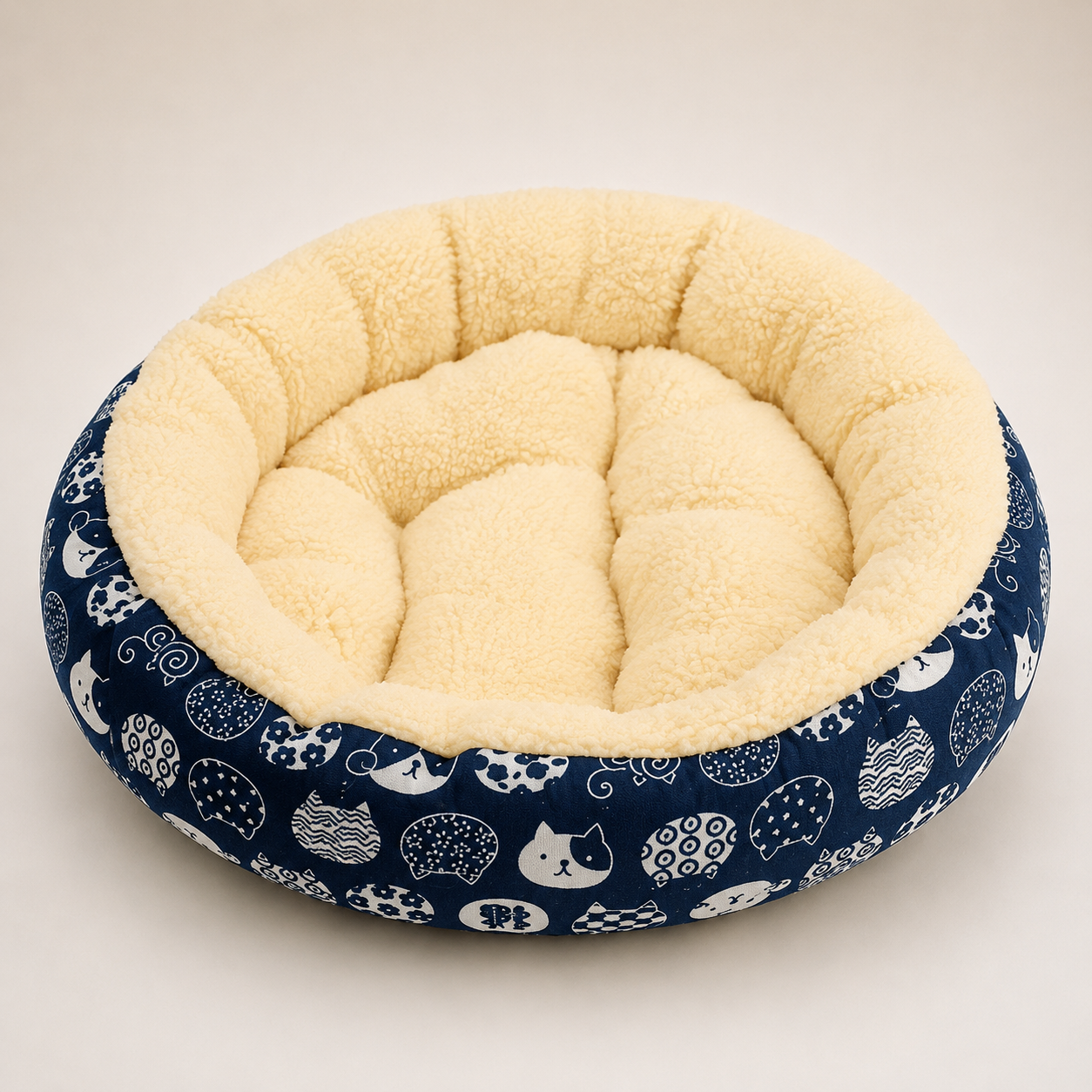 Round Pet Bed – Plush Nest in 21 Styles, One Size Fits Most - Image 17