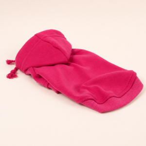 Hooded Dog Sweater – Cozy Cotton Pullover with Drawstring Hood