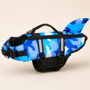 Life Jacket for Dogs – Shark Fin Design Swim Vest with Reflective Trim