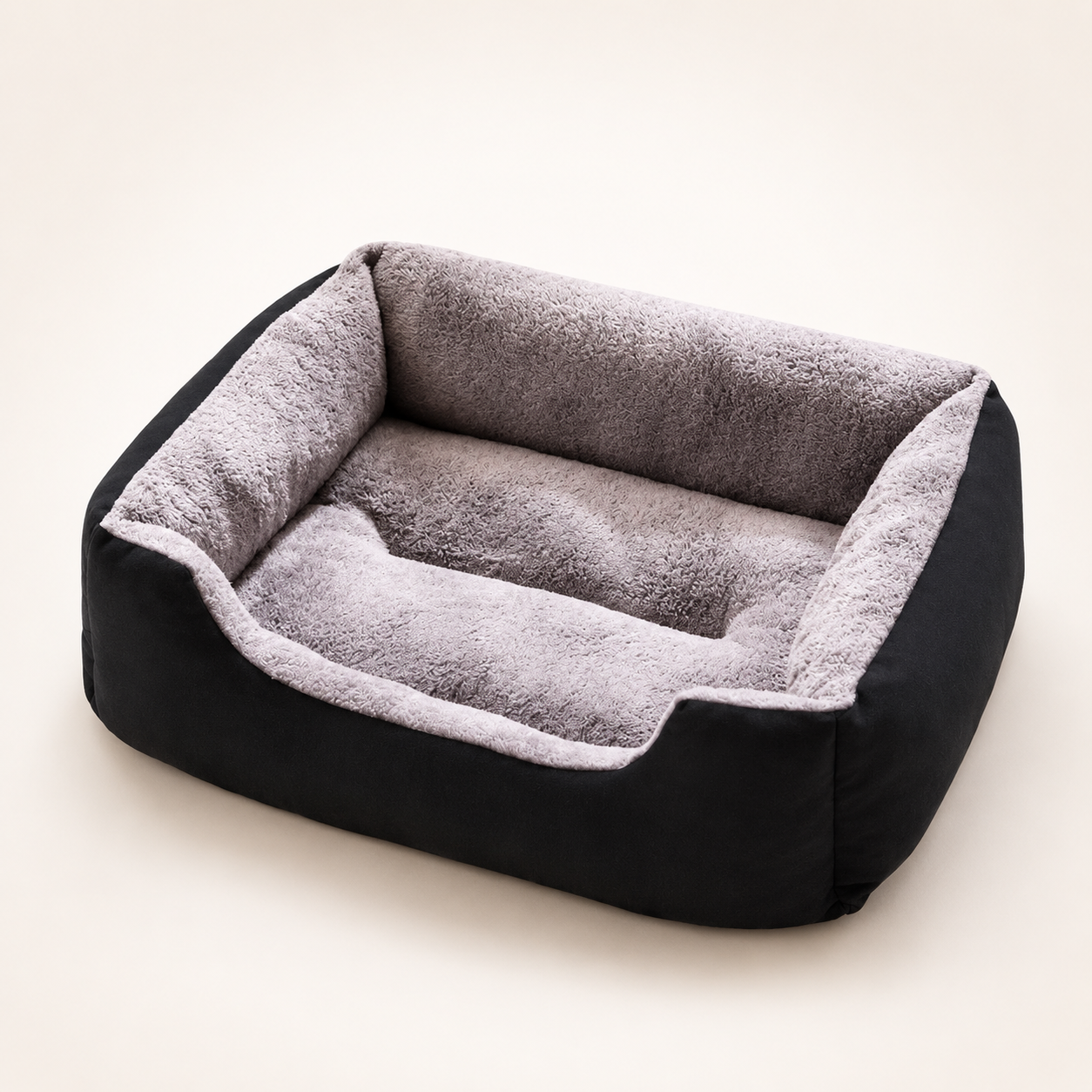 Soft Plush Pet Bed with Cozy Bolster Design - Image 5