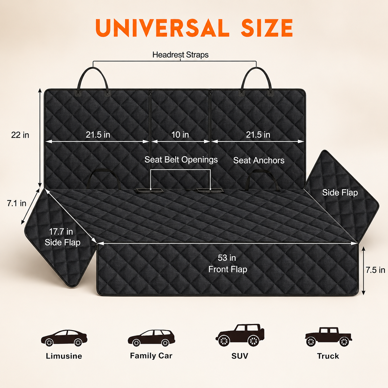 Water-Resistant Dog Car Seat Protector - Image 5