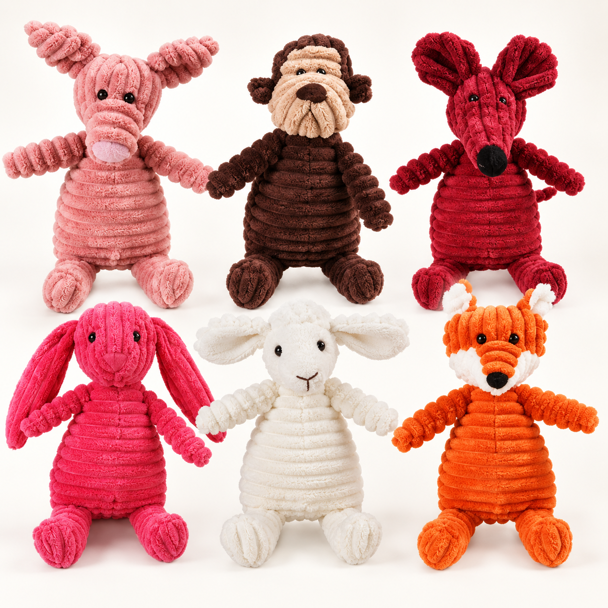 Squeaky Plush Animal Dog Chew Toy