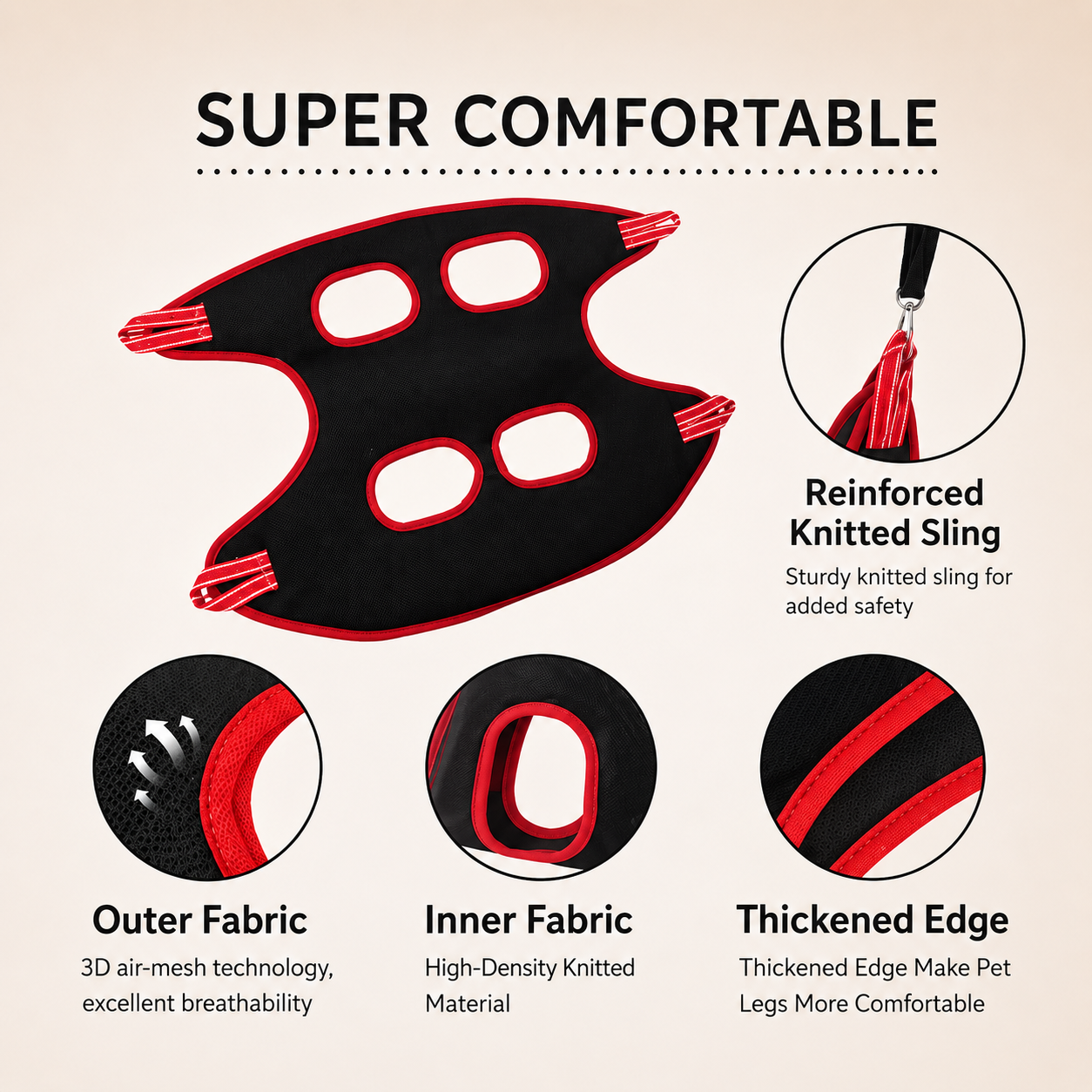 Dog Grooming Hammock | Nail Trimming & Bathing Restraint Sling - Image 2