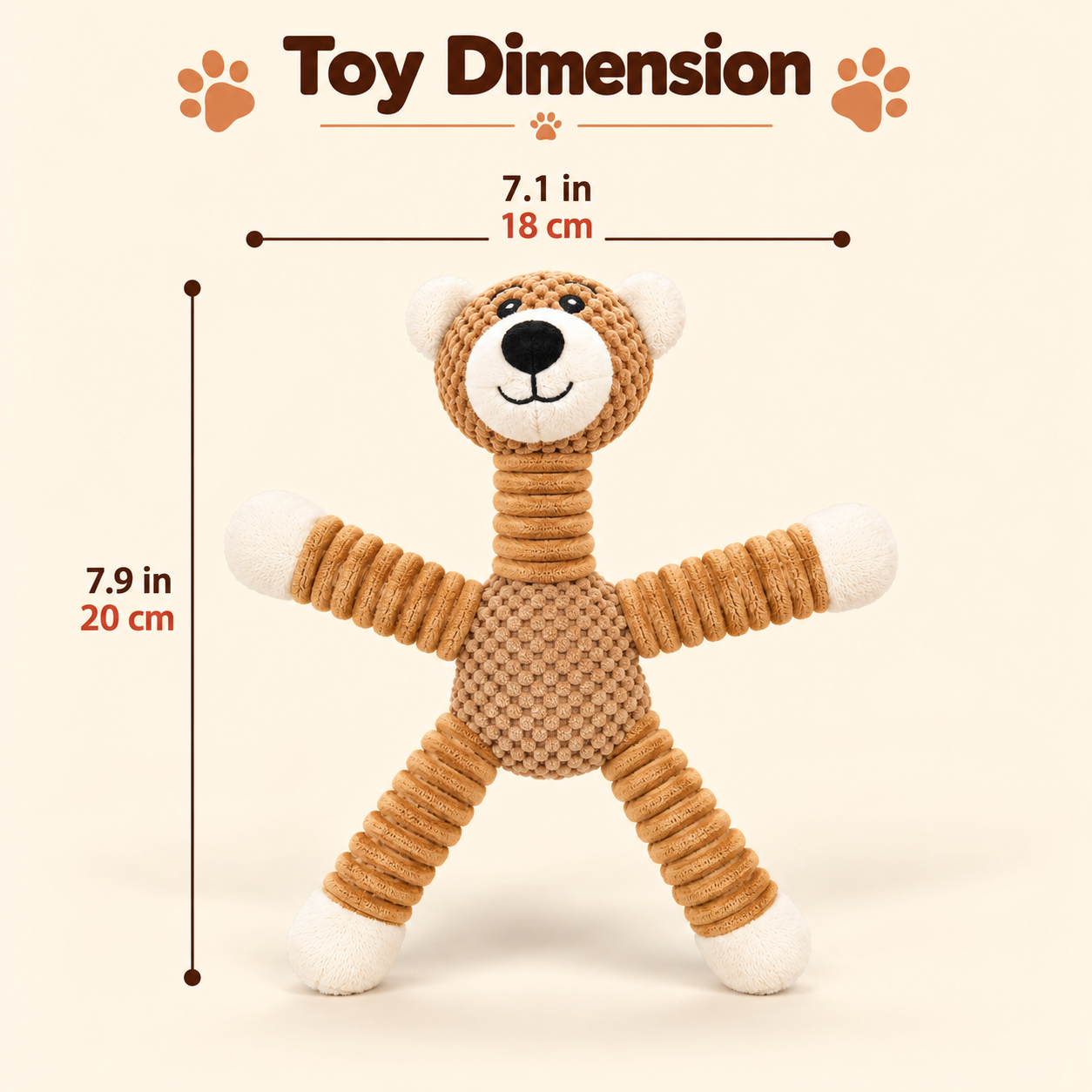 Knotted Rope Plush Animal Dog Toy - Image 5