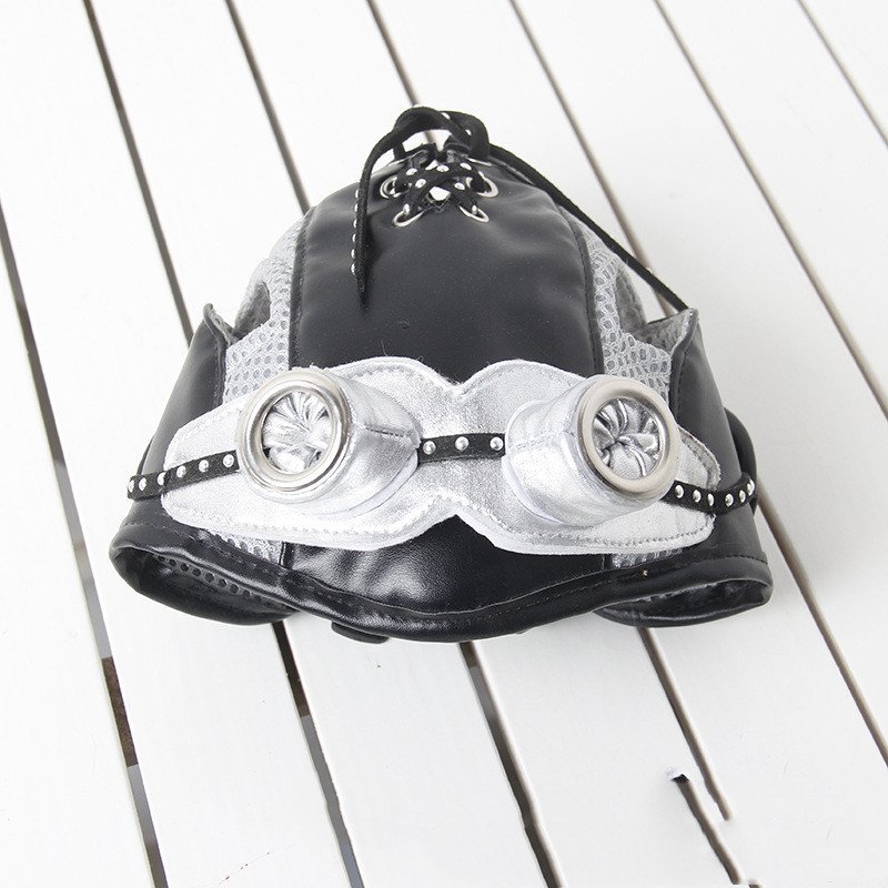 Dog Pilot Hat Costume with Goggles — Fits Cats & Dogs - Image 3