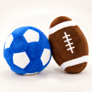 Mini Sports Ball Plush Dog Toy